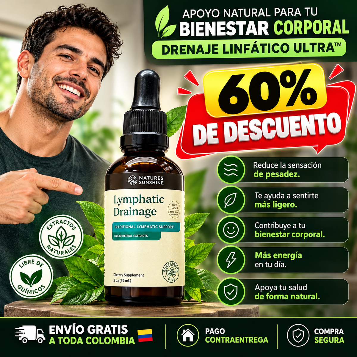 DRENAJE LINFÁTICO ULTRA™ – Reduce la hinchazón y sensación de pesadez + 60% OFF por tiempo limitado